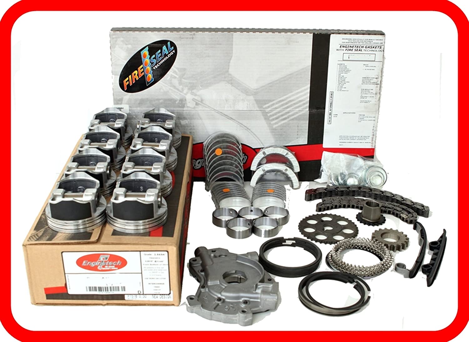 Engine Rebuild Overhaul Kit 2004-2006 Dodge Jeep 4.7L H.O. - Click Image to Close